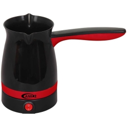 Μπρίκι Ηλεκτρικό K-800674 400ml 1000W Black-Red Ankor Μέταλλο,Πλαστικό