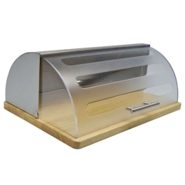 Ψωμιέρα 812455 39x28,5x16cm Grey-Natural Ankor Πλαστικό,Bamboo