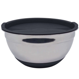Δοχείο Φαγητού - Μπωλ 809547 1,4lt Inox-Black Ankor Ατσάλι,Πλαστικό