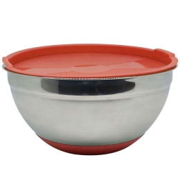 Δοχείο Φαγητού - Μπωλ 809592 5,2lt Inox-Red Ankor Ατσάλι,Πλαστικό