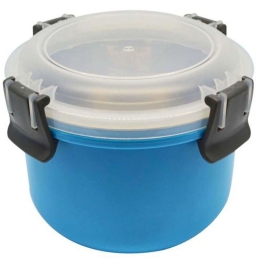 Δοχείο Φαγητού Διπλό 818778 1,10lt Blue Ankor Ατσάλι,Πλαστικό