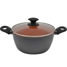 Κατσαρόλα Αντικολλητική Βαθιά Κ8188-24 24cm Anthracite-Bronze Ankor 24cm Αλουμίνιο