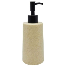 Δοχείο Κρεμοσάπουνου Stone 817337 7,2x7,2x18,1cm Beige Ankor Πολυέστερ