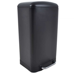 Κάδος Απορριμμάτων Soft Close 817009 30lt Black Ankor Μέταλλο