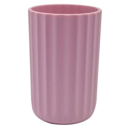 Ποτηροθήκη Ριγέ ST34528 7,5x7,5x11,5cm Pink Ankor Πλαστικό