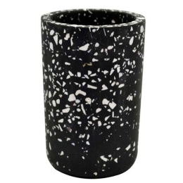 Ποτηροθήκη Mosaic 817412 6,2x7,2x10cm Black-White Ankor Πολυέστερ