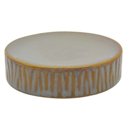 Σαπουνοθήκη 813117 10x10x2,4cm Grey-Gold Ankor Κεραμικό