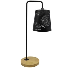Φωτιστικό Επιτραπέζιο 814923 14x20x50cm 1xE14 40W Black-Natural Ankor