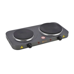 Εστία Ηλεκτρική 2 Θέσεων 818587 48x27x7cm 1000W & 1500W Anthracite Ankor Μέταλλο