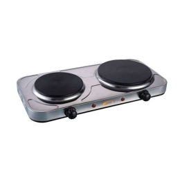 Εστία Ηλεκτρική 2 Θέσεων 818594 48x27x7cm 1000W & 1500W Silver Ankor Μέταλλο
