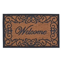 Πατάκι Εισόδου Welcome 820399 45x75cm Natural-Black Ankor 45X75