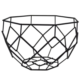Φρουτιέρα 819621 23x23x15cm Black Ankor Μέταλλο