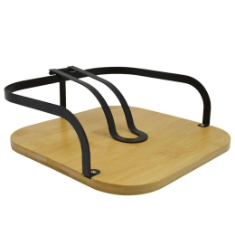 Χαρτοπετσετοθήκη 819706 20x20x7cm Natural-Black Ankor Μέταλλο,Bamboo