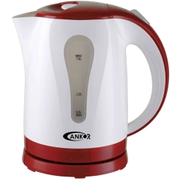 Βραστήρας Ankor 822584 1,8lt 2200W Red-White Ankor Ατσάλι,Πλαστικό