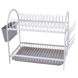 Πιατοθήκη 798001 49x26x37cm White-Grey Ankor Αλουμίνιο