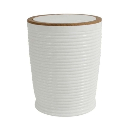 Κάδος Απορριμμάτων 5lt 823192 Φ19x23,5cm White Ankor 5lt Πλαστικό