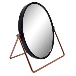 Καθρέπτης Επιτραπέζιος 803545 17x8,8x20cm Rose Gold-Black Ankor Πλαστικό, Γυαλί
