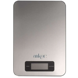 Ζυγαριά Κουζίνας Ψηφιακή 826797 15x22x1,3cm 5kg Inox Ankor Ανοξείδωτο Ατσάλι