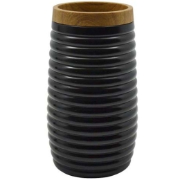 Ποτηροθήκη Ριγέ 823062 6,5x12cm Natural-Black Ankor Πλαστικό