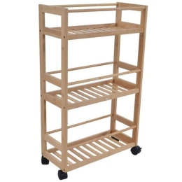 Μανάβης Τρόλεϊ 824557 44,5x20x75cm Natural Ankor Bamboo