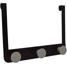 Κρεμάστρα Πόρτας 3 Θέσεων 798230 30x5x20cm Black-Grey Ankor Μέταλλο