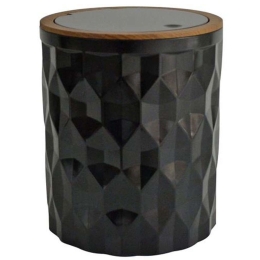 Κάδος Απορριμμάτων Διαμάντι 822874 19x19x22,3cm 5lt Black-Natural Ankor Πλαστικό