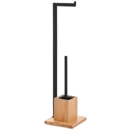 Βάση Χαρτιού Επιδαπέδια Με Πιγκάλ 824571 22x18x70cm Natural-Black Ankor Μέταλλο,Bamboo