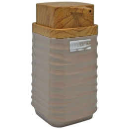 Δοχείο Κρεμοσάπουνου Luna 830275 7x7x14,5cm Beige-Natural Ankor Πλαστικό