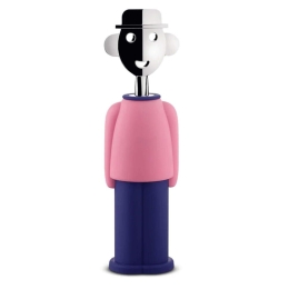Ανοιχτήρι - Τιρμπουσόν Alessandro M. AM23 PAZ 6x21cm Pink-Blue Alessi Μέταλλο,Πλαστικό