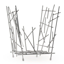 Θήκη Περιοδικών Blow up FC15 45,5x28,5x35cm Μεταλλική Chome με Δώρο 2 Δαχτυλίδια Πετσέτας Alessi Μέταλλο