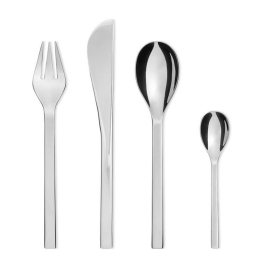 Μαχαιροπίρουνα Colombina FM06S24 Σετ 24Τμχ. Ανοξ. Ατσάλι Silver με Δώρο 2 Δαχτυλίδια Πετσέτας Alessi 24 τμχ Ανοξείδωτο Ατσάλι