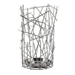 Ομπρελοθήκη Blow up FC07 Φ33x50cm Μεταλλική Chome με Δώρο 2 Δαχτυλίδια Πετσέτας Alessi Μέταλλο