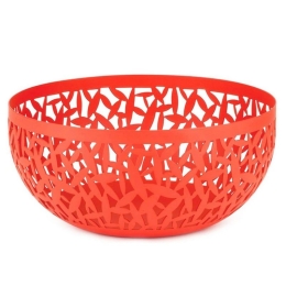 Φρουτιέρα Cactus MSA04/21 R Φ21x9,5cm Μεταλλική Red Alessi Μέταλλο
