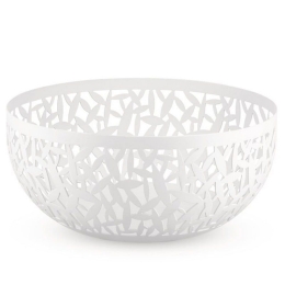 Φρουτιέρα Cactus MSA04/21 W Φ21x9,5cm Μεταλλική White Alessi Μέταλλο