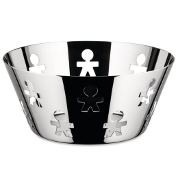 Φρουτιέρα - Ψωμιέρα Girotondo AKK04 Φ20,5x8,8cm Μεταλλική Silver Alessi Μέταλλο
