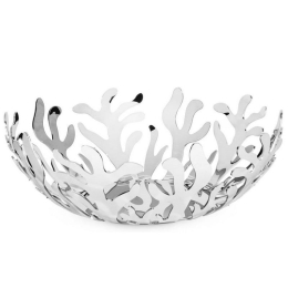 Φρουτιέρα Mediterraneo ESI01/29 W Φ29x10,8cm Μεταλλική White Alessi Μέταλλο