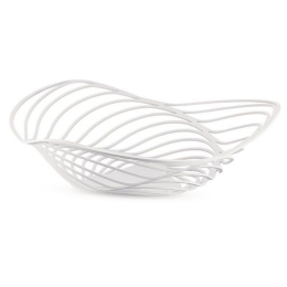 Φρουτιέρα Trinity ACO02 W Φ26x7cm Μεταλλική White Alessi Μέταλλο