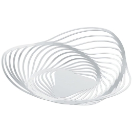 Φρουτιέρα Trinity ACO03 W Φ33x8cm Μεταλλική White Alessi Μέταλλο