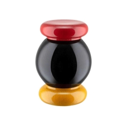 Αλατιέρα ES18 Φ7x11cm Black-Multi Alessi Ξύλο