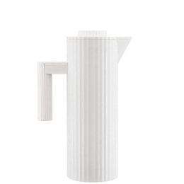 Κανάτα-Θερμός Plissé MDL12 W 20x11x32cm 1Lt White Alessi Πλαστικό