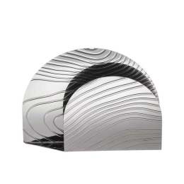 Χαρτοπετσετοθήκη Veneer PU08 15,5x3x12cm Silver Multi Alessi Μέταλλο