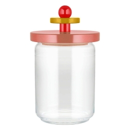 Βάζο Αποθήκευσης ES16/100 2 1000ml Pink-Multi Alessi Ξύλο,Γυαλί