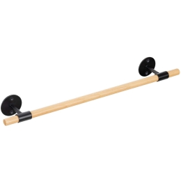 Κρεμάστρα Πετσέτας 54196.01 43,5X6,5cm Bamboo Natural-Black Navaris Μέταλλο,Bamboo