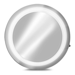 Καθρέπτης Μεγεθυντικός Led 44599.35 15cm Silver Navaris Γυαλί,ABS