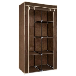 Ντουλάπα Ρούχων Πτυσσόμενη 45294.02 88x170x45cm Brown Navaris Δίφυλλη