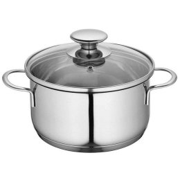 Κατσαρολάκι Με Γυάλινο Καπάκι 2370702816 Φ16cm Inox Kuchenprofi 16 cm Ανοξείδωτο Ατσάλι