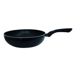 Τηγάνι Wok Αντικολλητικό Με Δείκτη Θερμότητας 30004010 Φ24cm Black 24cm Αλουμίνιο