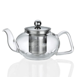 Τσαγιέρα Με Φίλτρο 1045703500 400ml Silver-Clear Kuchenprofi Γυαλί