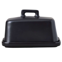 Βουτυριέρα Epicurious IA0101 16,5x11,5x8,5cm Black Maxwell&Williams Πορσελάνη