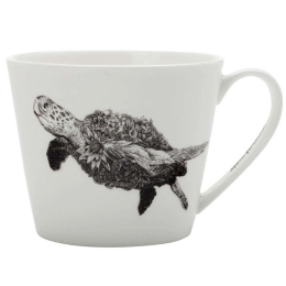 Κούπα Green Sea Turtle Marini Ferlazzo DX0513 450ml Black-White Maxwell & Williams Πορσελάνη